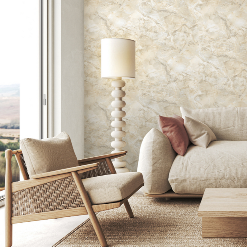 vh40000303r Beautiful delicate marble effect vinyl in soft greige tones. Supreme quality heavy weight vinyl.