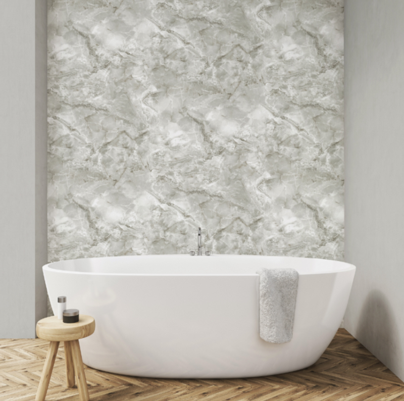 vh40000310r Beautiful delicate marble effect vinyl in soft grey and silver tones. Supreme quality heavy weight vinyl.