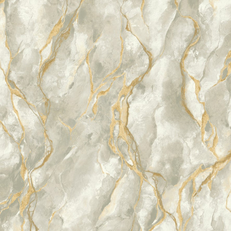 vh40055129r Gorgeous green and ivory toned marble effect design with metallic gold veins running throughout. Heavy weight Italian vinyl.
