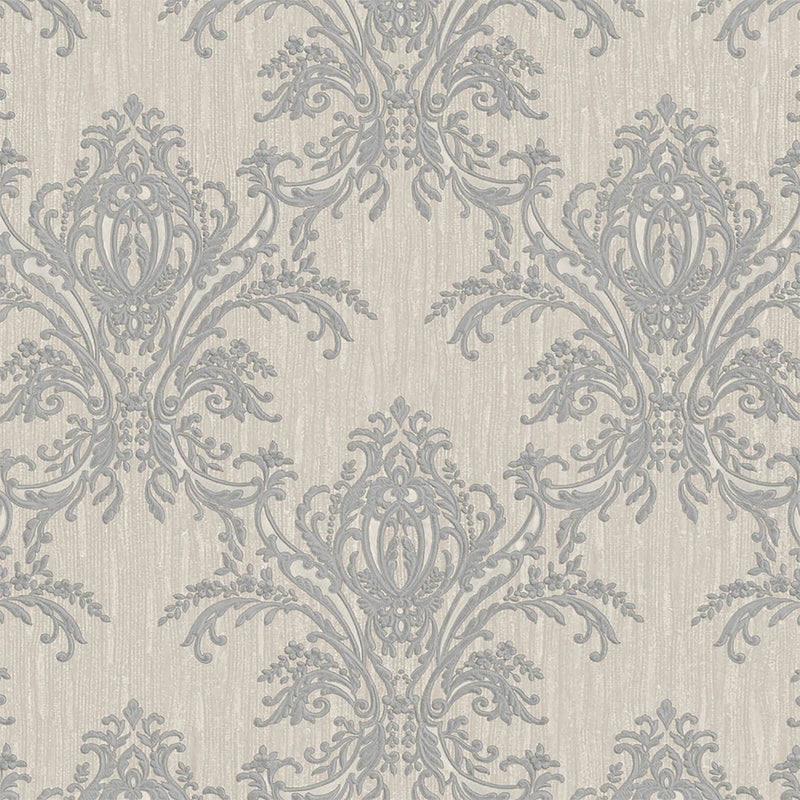 vh630042b Luxurious heavy weight vinyl with a beautiful ornate damask on a deep engraved textured background.