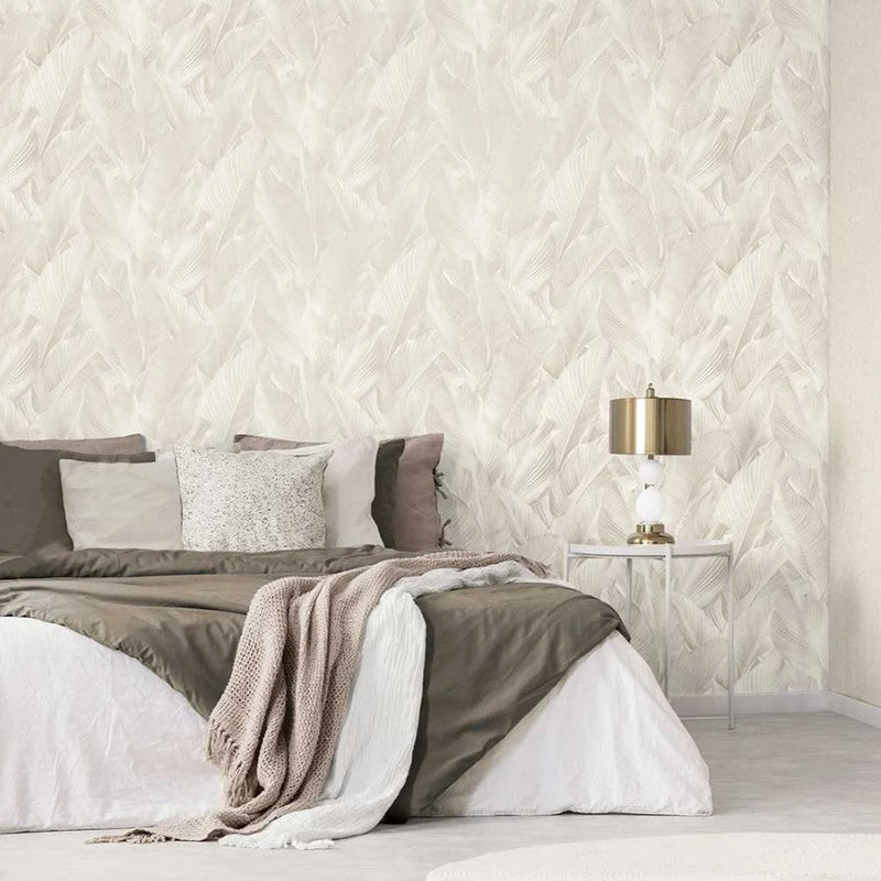 vhm9522686r Gorgeous flowing overlapping leaf motif in gorgeous stone tones. Heavy weight vinyl. Supreme quality.
