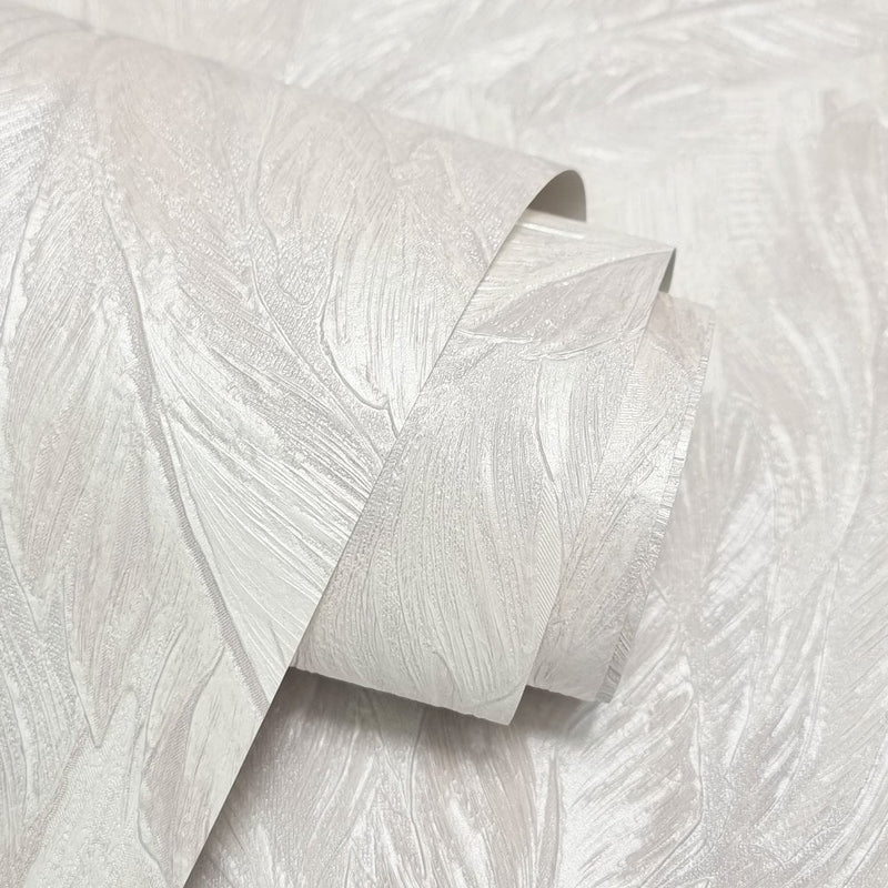 vhm9522693r Beautiful elegant and delicate flowing feather design in warm ivory. Supreme quality. Heavy weight vinyl.