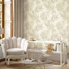 vhm9522695r Beautiful elegant and delicate flowing feather design in warm cream tones. Supreme quality. Heavy weight vinyl.