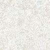 vhm9560077fd Beautiful foliage motif on a lightly textured background in soft silver and off-white tones. Heavy weight vinyl.