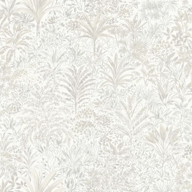 vhm9560077fd Beautiful foliage motif on a lightly textured background in soft silver and off-white tones. Heavy weight vinyl.