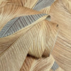 vhm9566687r Gorgeous flowing overlapping leaf motif in gorgeous bronze and dark taupe tones. Heavy weight vinyl. Supreme quality.