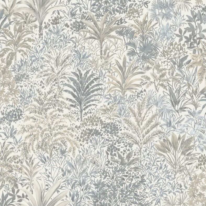 vhm9577678fd Beautiful foliage motif on a lightly textured background in soft grey tones on a neutral background. Heavy weight vinyl.