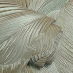 vhm9577688r Gorgeous flowing overlapping leaf motif in gorgeous khaki green tones. Heavy weight vinyl. Supreme quality.