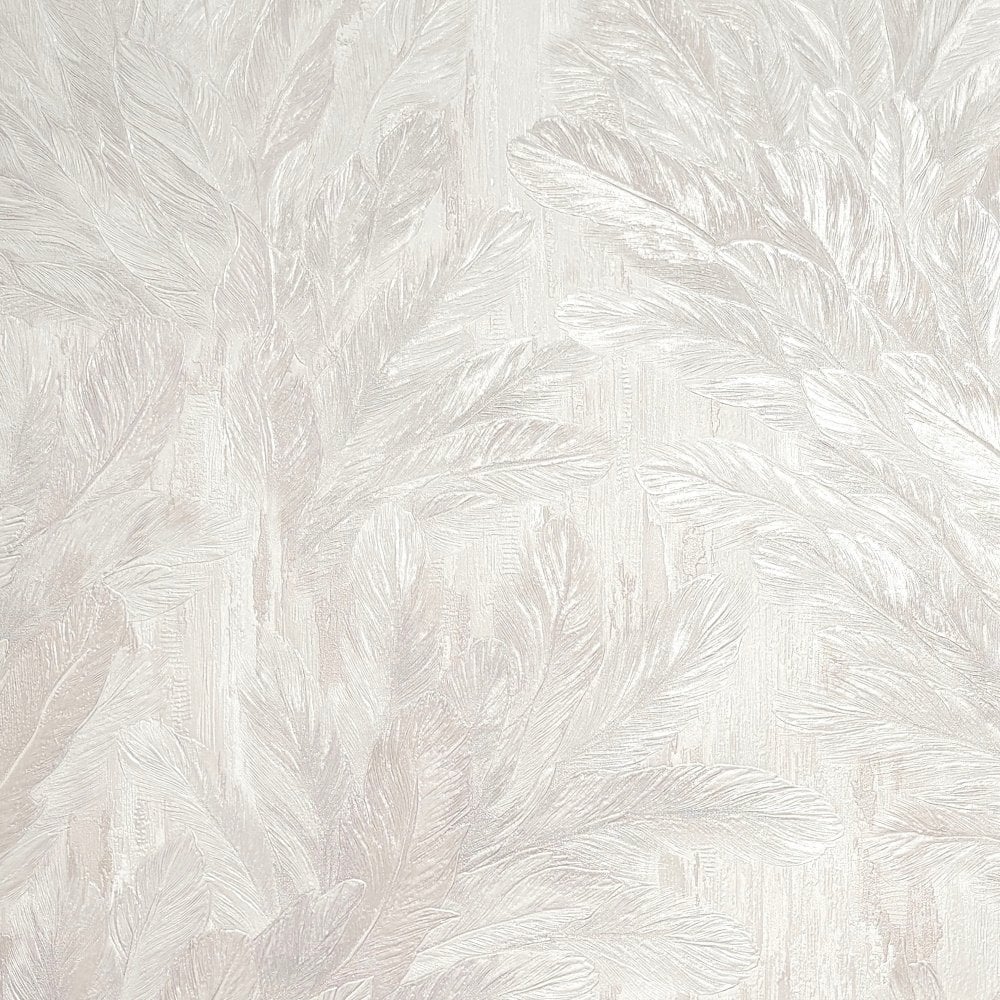 vhm9522693r Beautiful elegant and delicate flowing feather design in warm ivory. Supreme quality. Heavy weight vinyl.