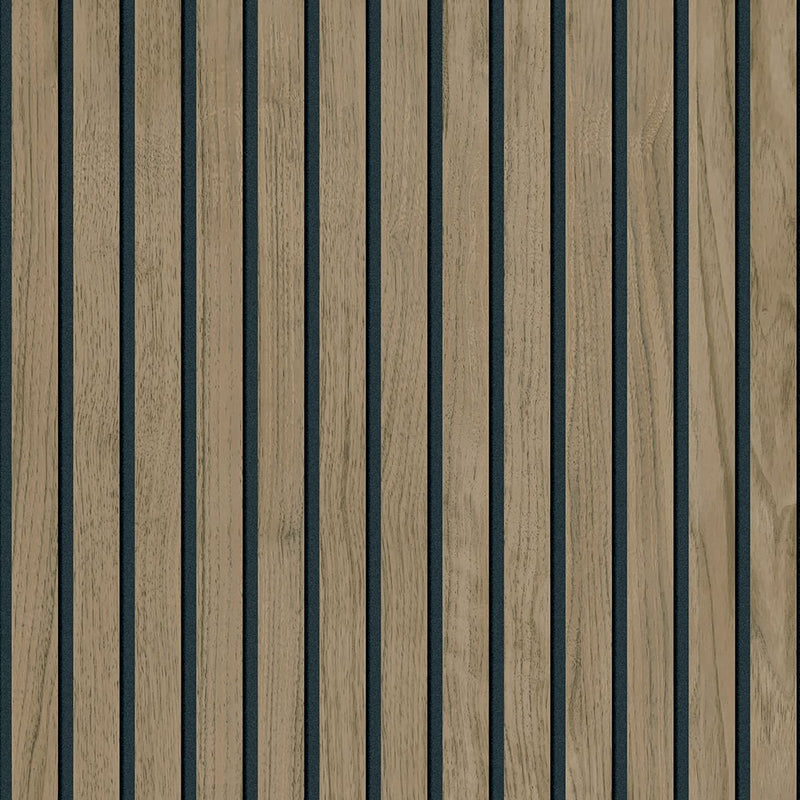 w112257b. Gorgeous '3D effect' narrow wooden slats in beautiful cream tones. This design can be hung vertically or horizontally.