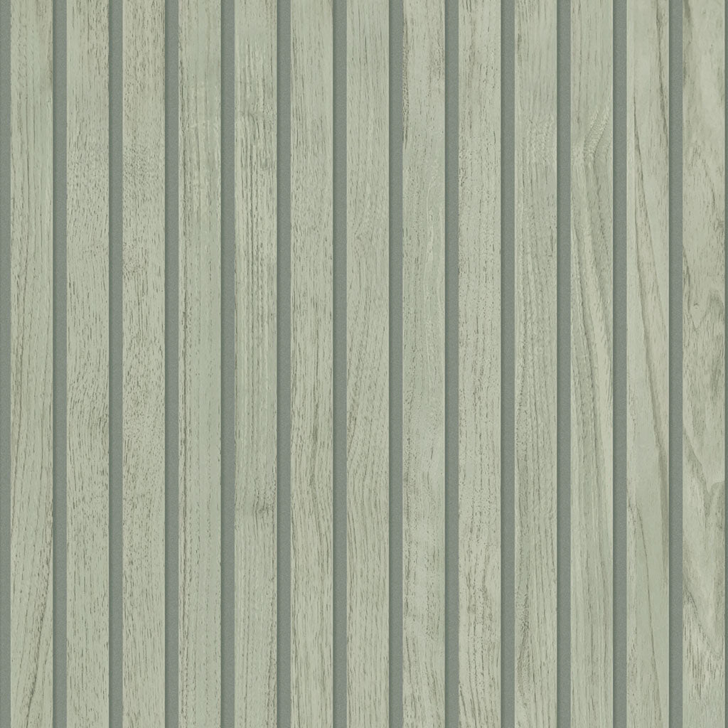 w115563b Gorgeous '3D effect' narrow wooden slats in beautiful teal tones. This design can be hung vertically or horizontally.