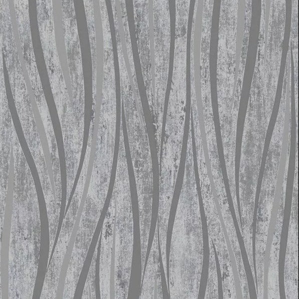 w210003d Fabulous horizontal metallic wave in grey.