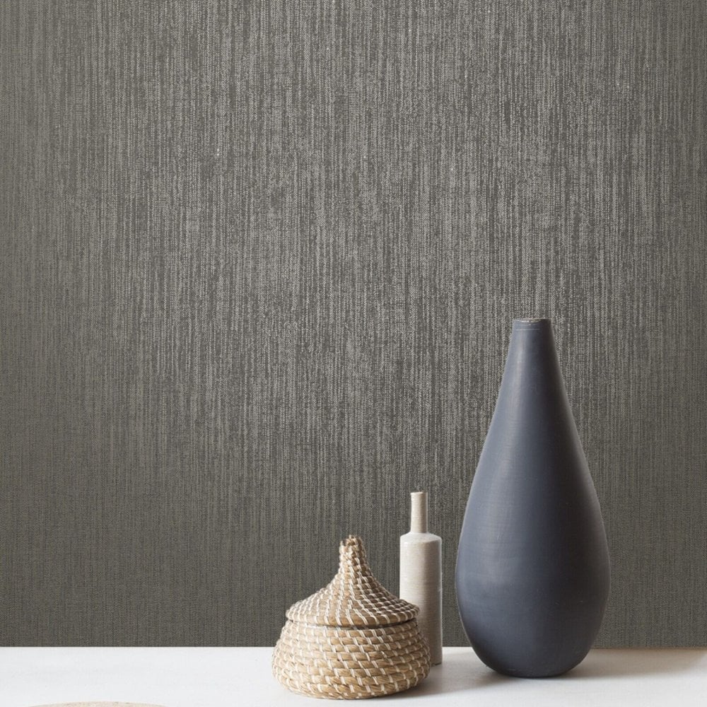 w28322579r Grey 'linen' look wallpaper.