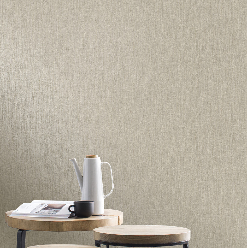 w28322579r Soft taupe grey 'linen' look wallpaper.