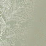 w28355180r Gorgeous sage green background with beautiful metallic leaves.