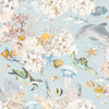 w30177328r Fabulous kids under the sea wallpaper with beautiful aquatic creatures.