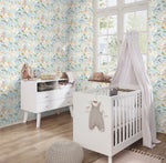 w30177328r Fabulous kids under the sea wallpaper with beautiful aquatic creatures.