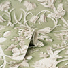 w4255951fd Beautiful woodland forest design featuring gorgeous animals including rabbits and birds on a gorgeous sage green background.