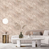 w619963b Fabulous marble effect wallpaper in gorgeous blush pink tones with beautiful metallic silver detail.