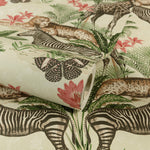 wa4955303g Gorgeous tropical animal kingdom wallpaper with gorgeous pink and green tones.