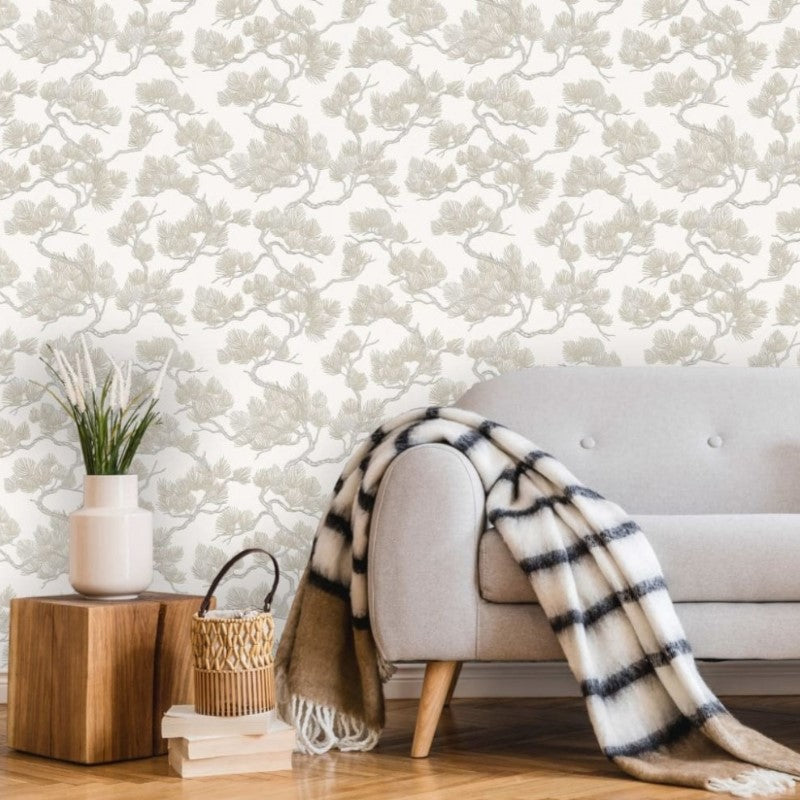 JOBLOTwf121011x2 Job Lot of 2 rolls. €10 per roll when you take all rolls. Were €30 per roll. *Online offer only. No returns available on special offer job lots. Gorgeous paste the wall vinyl with a beautiful trailing pine.