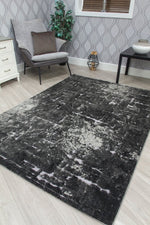 Abstract Mirage Dark Grey Fabulous abstract and modern design in dark grey.