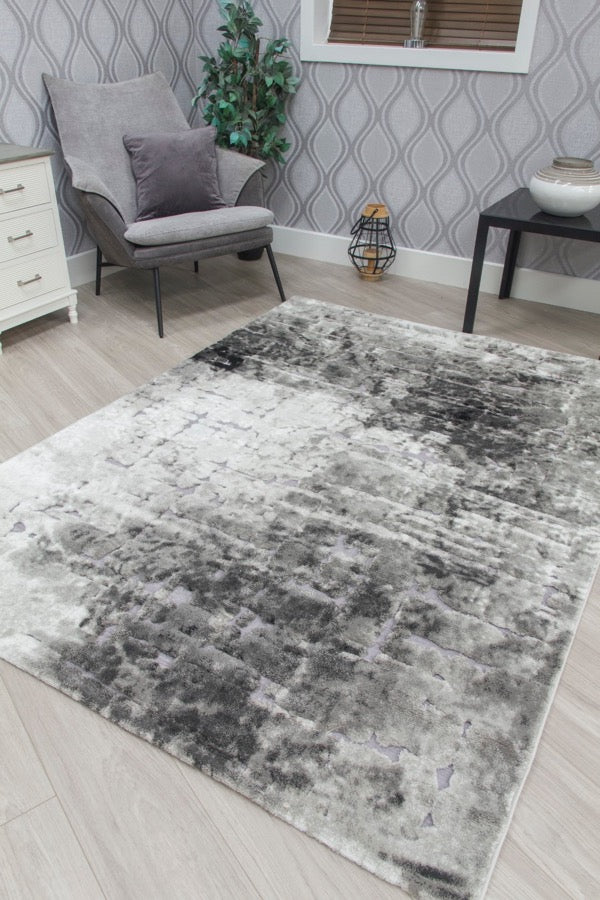 Abstract Mirage Light Grey Fabulous abstract and modern design in light grey.