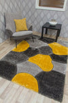 Lux Stone Multi Yellow Luxurious 3D shaggy, hand-carved stones in multi-yellow.