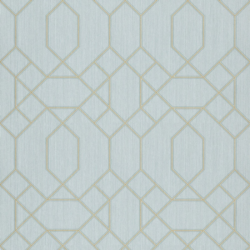 NOS327707G Gorgeous duck egg geometric design. Paste the wall.