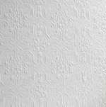 RD12005a Traditional white anaglypta paper for walls and ceilings.