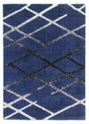 Synergy Connec Navy Gorgeous navy geometric rug.