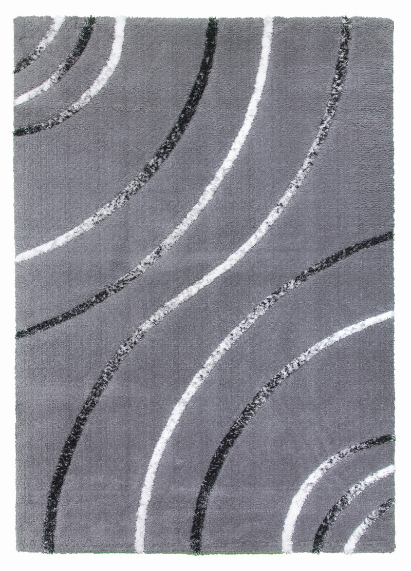 Radiance Grey Gorgeous modern grey geometric rug.