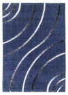 Radiance Navy Gorgeous modern navy geometric rug.