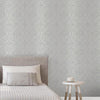 b3700902g Ethnic-inspired damask textured wallpaper with glitter highlights.