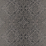 b3700904g Ethnic-inspired textured damask wallpaper with glitter highlights.