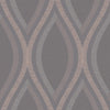 ba4466502g Fabulous geometric curve design in charcoal and rose gold.