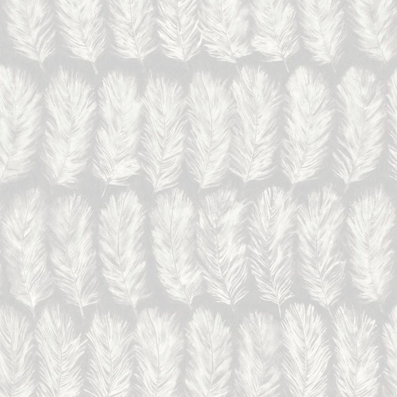 icc27569123 Beautiful delicate feather design in soft grey.