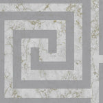 W400018D Beautiful marble ‘Greek Key’ design in grey.