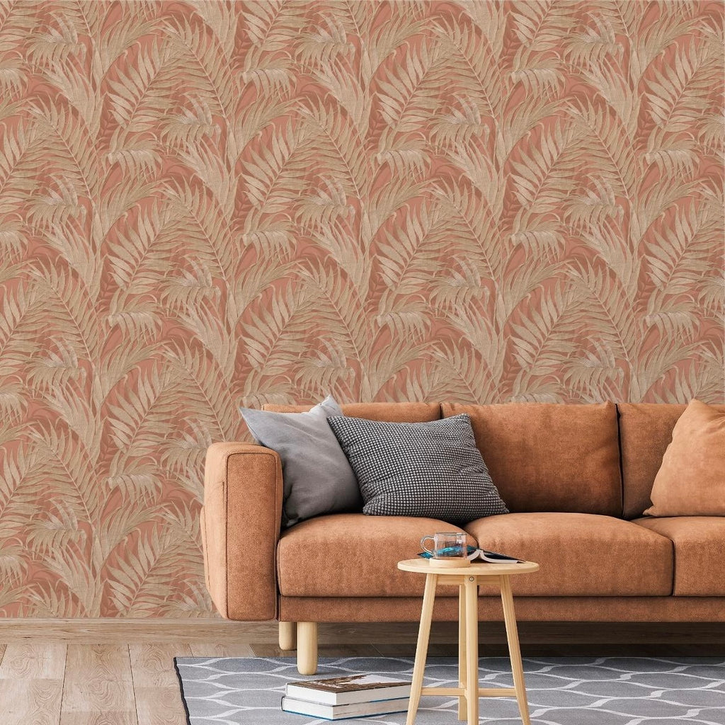 nvgr32233106di Luxurious tropical palm leaf design. Paste the wall vinyl. Easy to hang!