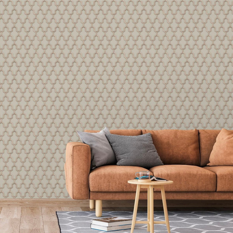 nvwf12155023di Fabulous geometric trellis in a gorgeous shade of soft green. Paste the wall vinyl.