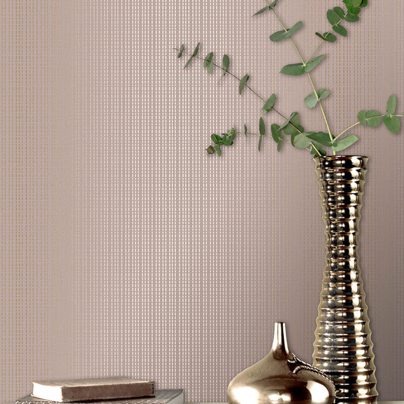 W27688397r Fabulous plain textured rose gold metallic wallpaper.