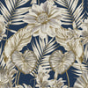 wa6107704g Beautiful wild lilies design in stylish navy blue.