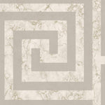 W402219D Beautiful marble ‘Greek Key’ in cream with glitter detail.