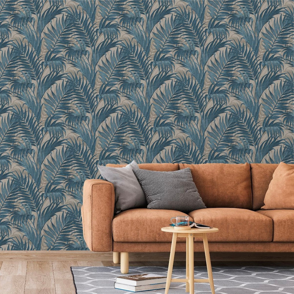 nvgr32277108di Luxurious tropical palm leaf design. Paste the wall vinyl. Easy to hang!