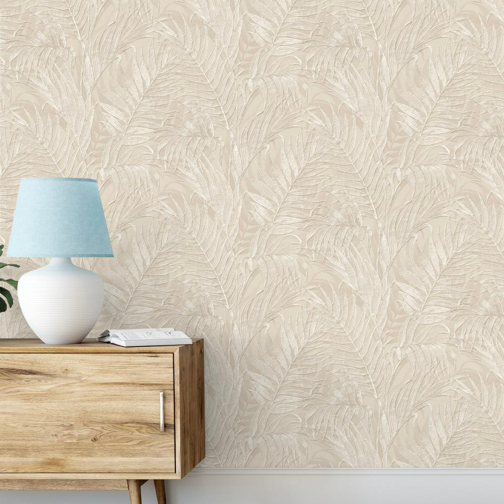 nvgr32222102di Luxurious tropical palm leaf design. Paste the wall vinyl. Easy to hang!