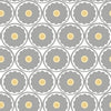 nfd2400509f Fabulous retro floral design in gorgeous grey and yellow. Paste the wall designer wallpaper.
