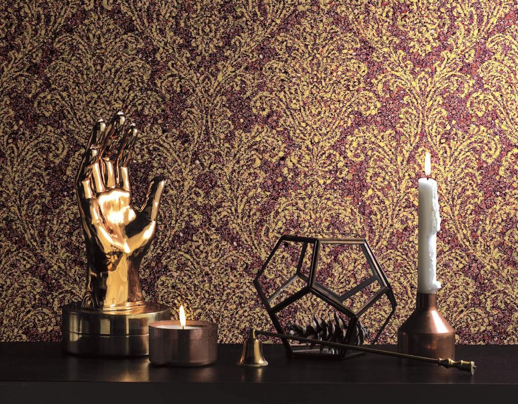 nsr21011106did Fabulous subtle gold damask pattern on a burgundy granite effect background. Excellent quality paste the wall vinyl.