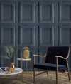 na4977201g Fabulous distressed wood panel effect in anthracite navy. Paste the wall vinyl. Full size panels 53cm x 64cm.