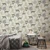 jf212201g Stunning leopard and palm tree design. Paste the wall vinyl.