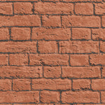 m101159c Gorgeous red brick effect wallpaper with subtle glitter detail.
